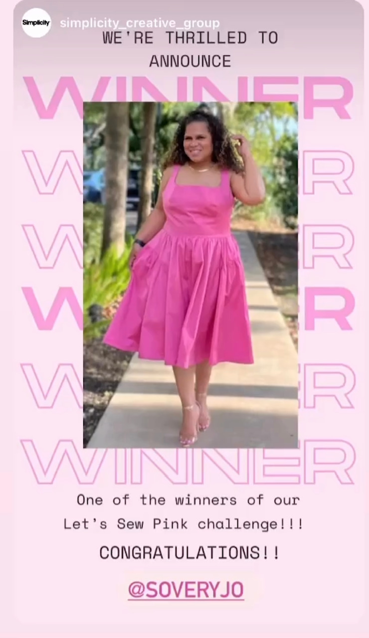 New YouTube Video and Winning #letssewpink